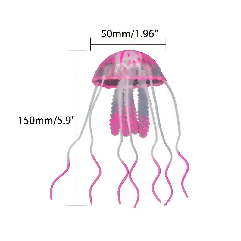 Artificial Glow Jellyfish For Fish Tank Decoration Aquarium